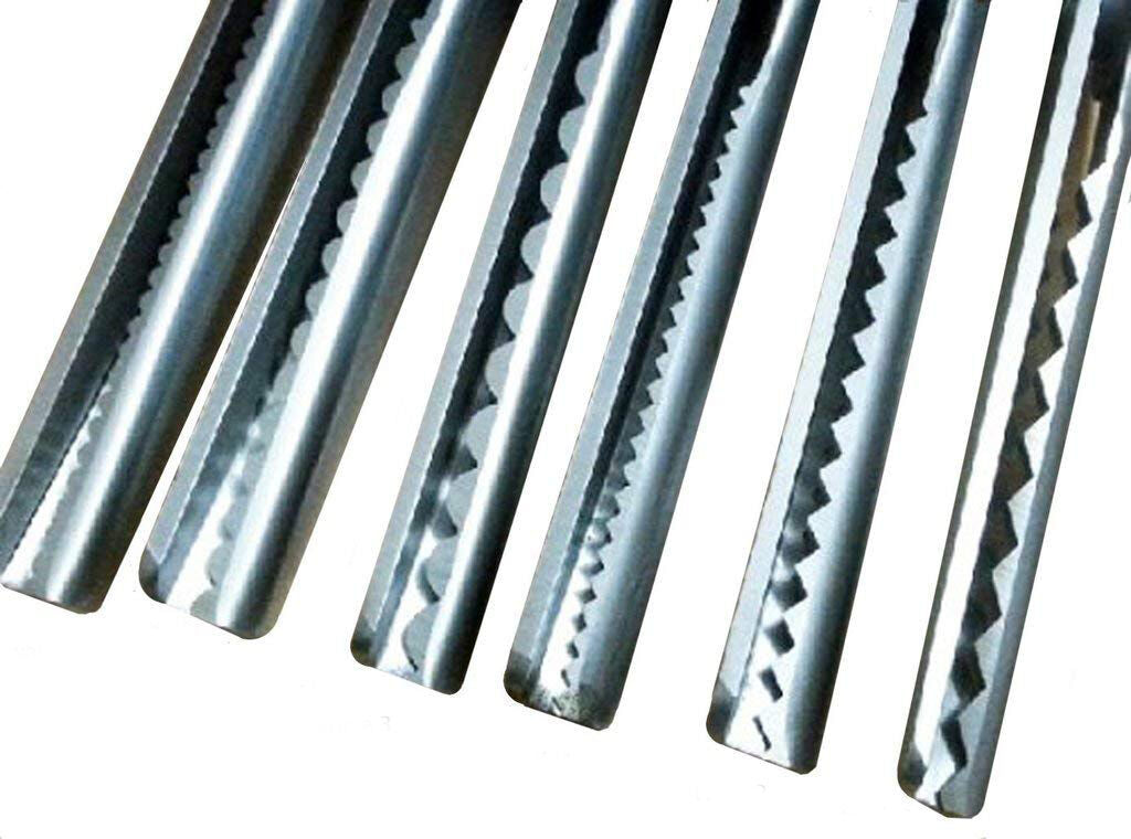 Close-up of 9.25" pinking shears with sharp blades