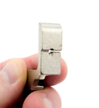Close-up of the P50 shirring foot showing its design and features.