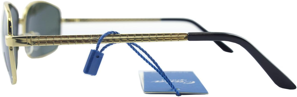 Sunglasses displayed on a flat surface for detail visibility