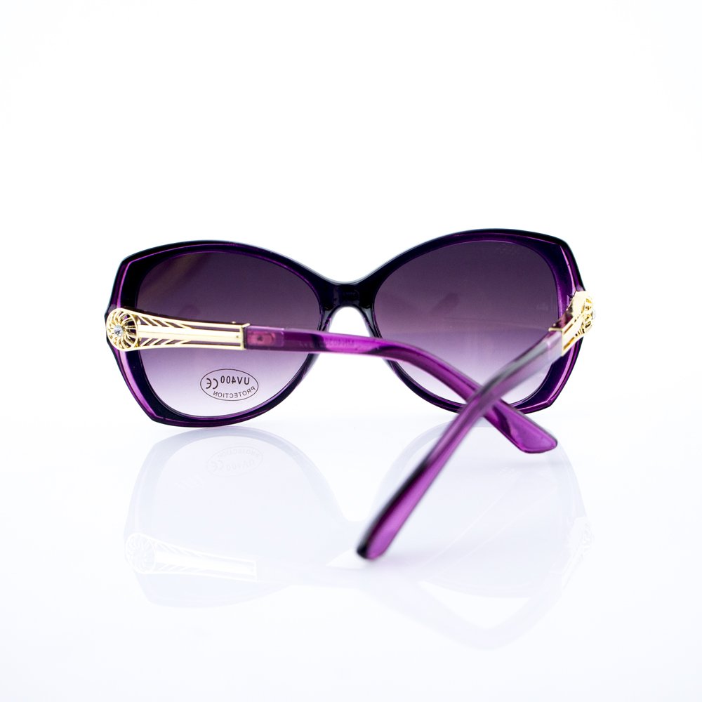 H1038 4038 Violet Large Frame Ladies Fashion Sunglasses - Width at Temples 142 mm - 100% UV400 protection