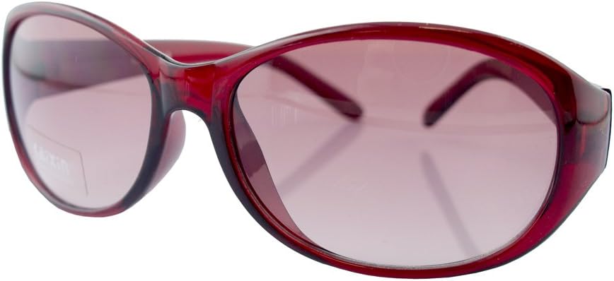 H1042 A-5 Stylish Clear Red Frame Ladies Fashion Sunglasses - Width at Temples 140 mm - 100% UV400 protection