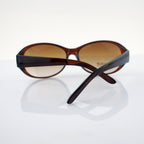 H1043 A-5 Stylish Clear Brown Frame Ladies Fashion Sunglasses - Width at Temples 140 mm - 100% UV400 protection