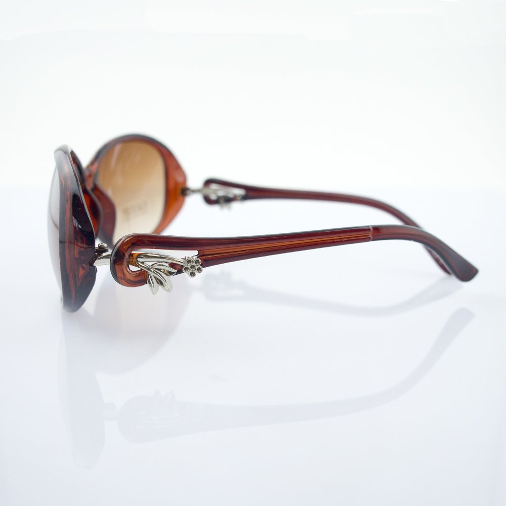 Display of sunglasses on a neutral background
