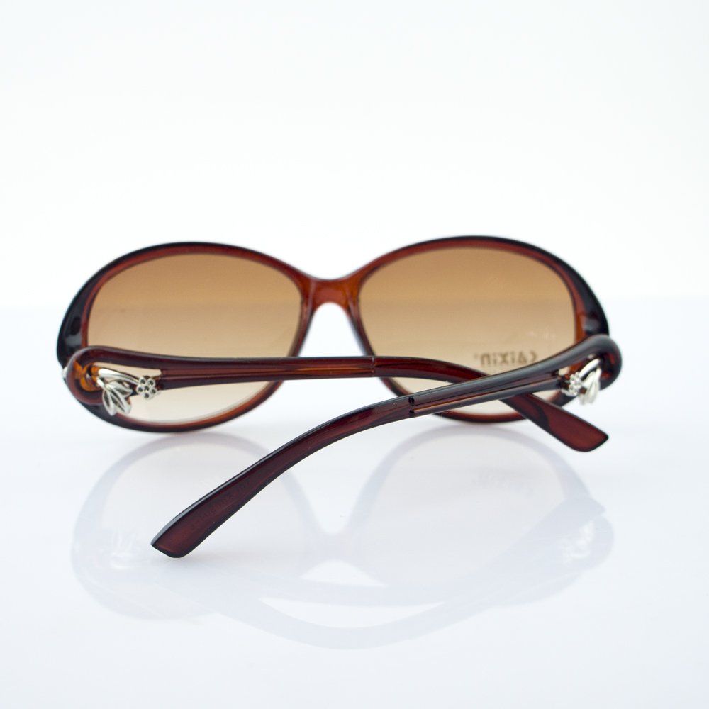 Lens size comparison of the sunglasses, showing dimensions