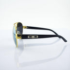 Close-up of the stylish aviator sunglasses frame.