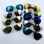 Pack of 2 aviator sunglasses with UV400 protection.