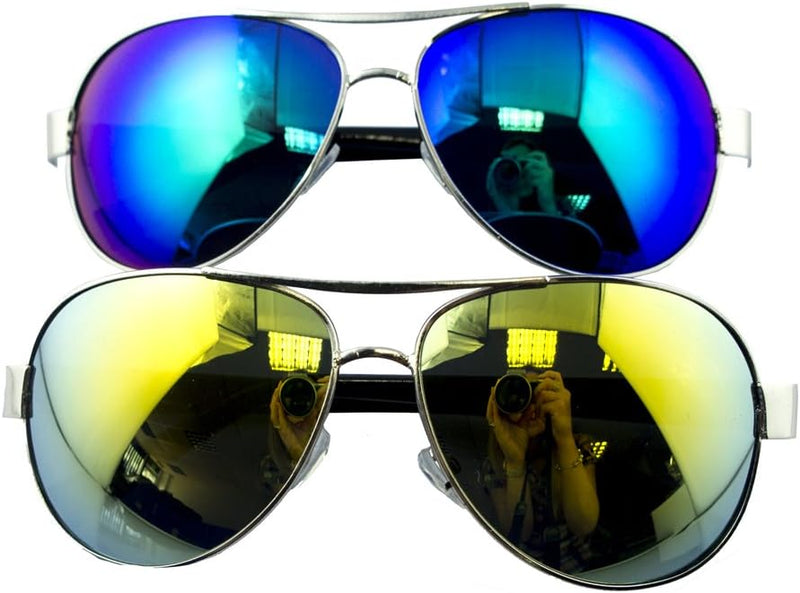Unisex mirrored sunglasses with gunmetal grey frame