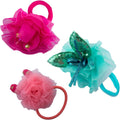 Assorted floral hair bands in various colours and designs