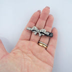 Shiny Entwined Loops Crystal Hair Clips Barrettes - Pack of 3 Pairs