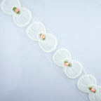 Display of decorative trim showcasing its design and size.