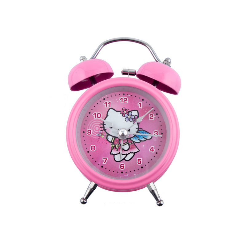 Hello Kitty 'Angel' twin bell alarm clock in pink