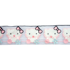 Half metre of Hello Kitty decorative trim with net backing