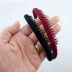 Pretty Maroon Colour Alice Band Headband - Pack of 2