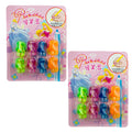 Two packs of Disney Princess ergonomic pen and pencil grips with soft rubberised texture.