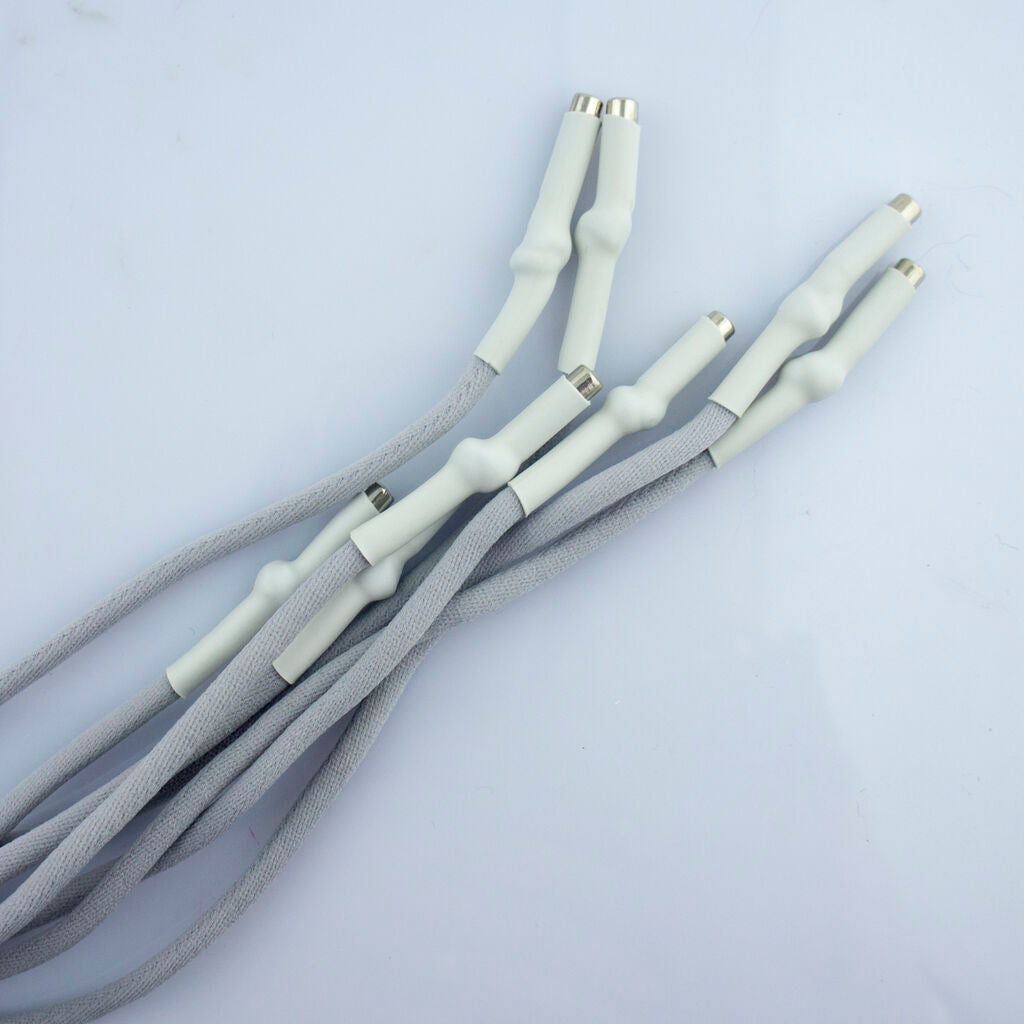 A Pair of Grey Hoodie Cords with Waterproof Cord Ends - 130 cm Long - Set of 2