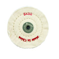 Unbleached calico buffing wheel for jewellery making