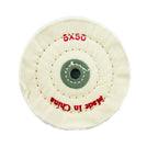 Unbleached calico buffing wheel for jewellery making