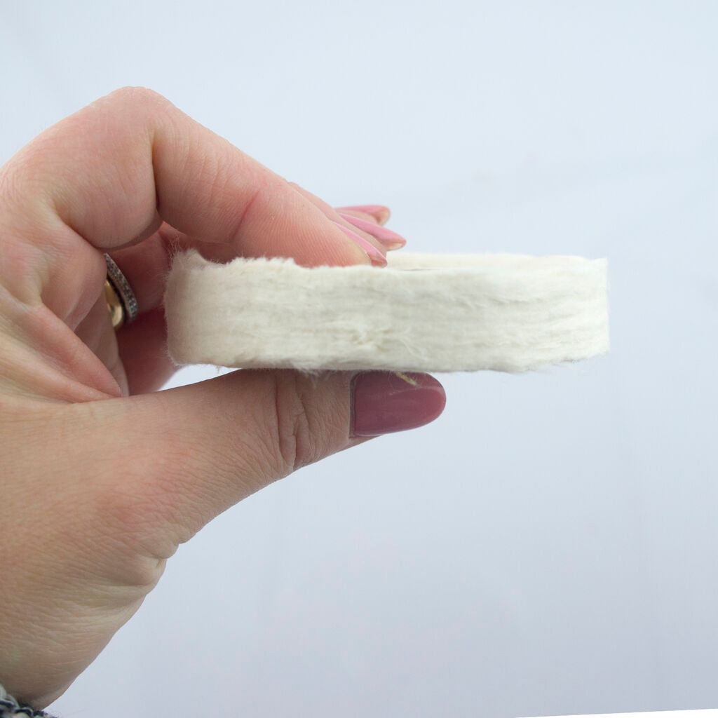 3 cm x 50 Folds Unbleached Calico Buff Jewellery Polishing Cleaning Metal Finishing Rotary Tool