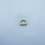 Gold Tone 14 mm small D Ring Buckle - for Making or Repairing Belts, Bags 14 mm W x 10 mm H - Pack of 20