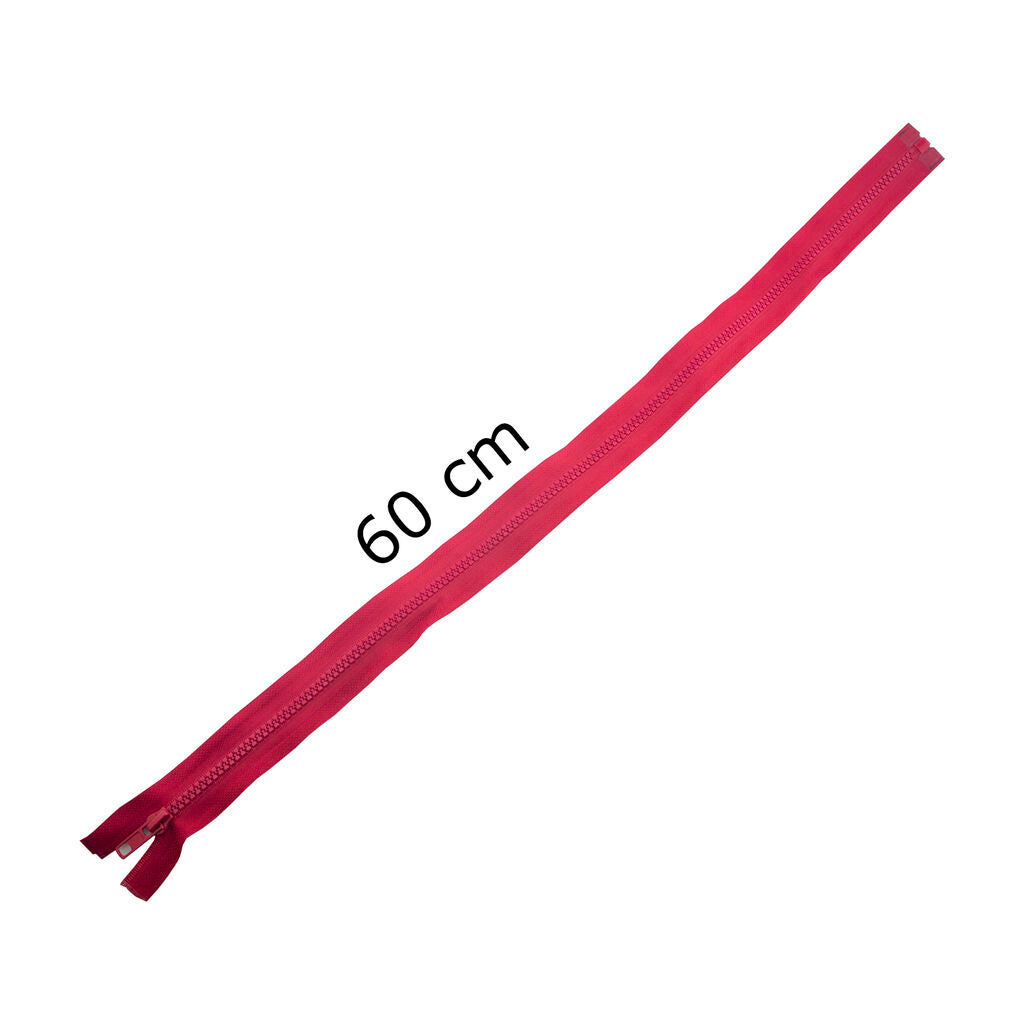 Hand Plastic Closed End Automatic Zips 60Cml X 33Mmw