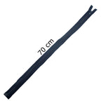 2 PCs No.5 Navy Plastic Open End Automatic Zips 70cmL x 33mmW