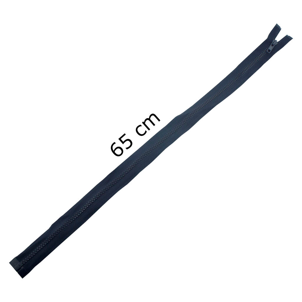 2 PCs No.5 Navy Plastic Open End Automatic Zips 65cmL x 33mmW