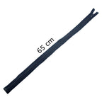 2 PCs No.5 Navy Plastic Open End Automatic Zips 65cmL x 33mmW
