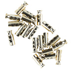 DZ-8083 Small Plastic Toggle Spring Stop Double Hole String Cord Locks 20 Pcs (Metalic Light Gold To
