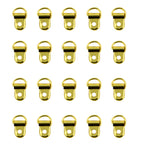 Shoe Boot Lace Eyelets with Gold Tone Loop and Ring - Pack of 20