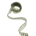 Antique gold metallic sew in trim displayed on a white background.