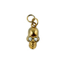 Pack of 5 gothic chic skull pendants for crafting.