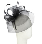 50 mm wide black nylon crin trim in use on a bridal accessory