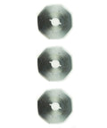 Three electric rotary cutter blades with a 70 mm diameter.
