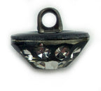 Variety of uses for black and white fashion crystal buttons.