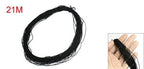 Close-up of black nylon thread, suitable for shoe repair and quilting.