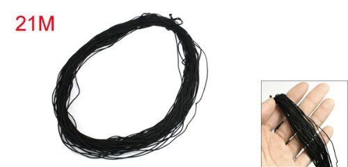Close-up of black nylon thread, suitable for shoe repair and quilting.