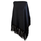 Black suede trim showcased with crafting tools and materials