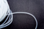 White Elastic Lightweight Millinery Tubular Crin Trim - diameter 4 mm, appx 30 meters per pack