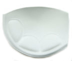 No.502 White Sew In Push Up Bra Cups 19 x 16.5 cm - C Cup 2 Pairs