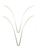 Two large curved body form shaped V wires for crafting.