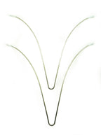 Two large curved body form shaped V wires for crafting.