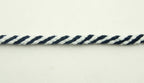 Close-up of 6mm cotton rope trim showing texture and pattern.