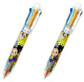 Two Disney Tsum Tsum retractable ballpoint pens in assorted colours.