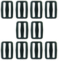 Black plastic slide rectangle buckle, 53mm wide.