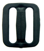 Buckle in use on a bag strap, demonstrating functionality.