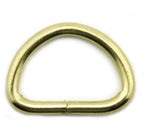 Metal D rings shown in use on a strap for a bag