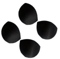 Two pairs of XL black bra cups suitable for C-D sizes.