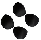 Two pairs of XL black bra cups suitable for C-D sizes.