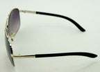 Side view of sunglasses showing 130 mm arm length.