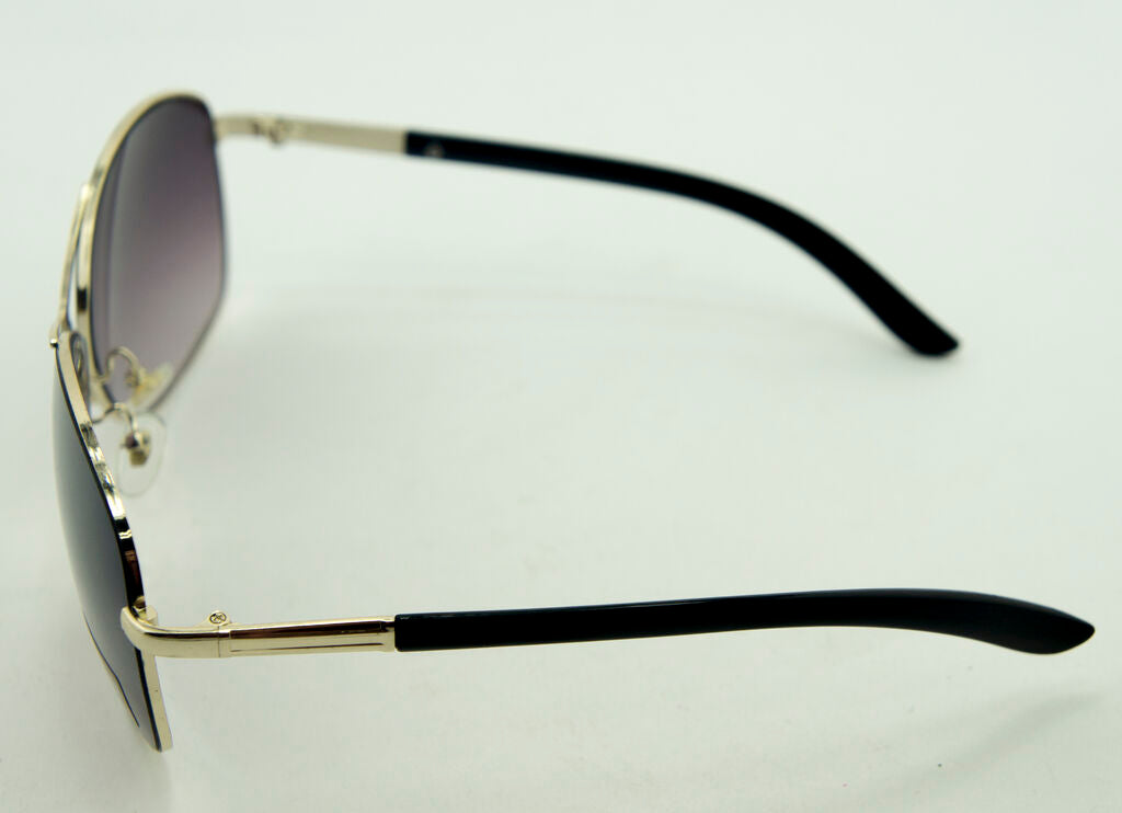 Side view of sunglasses showing 130 mm arm length.